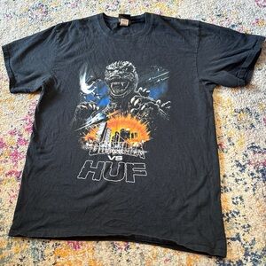 HUF x Godzilla Black Graphic Tee